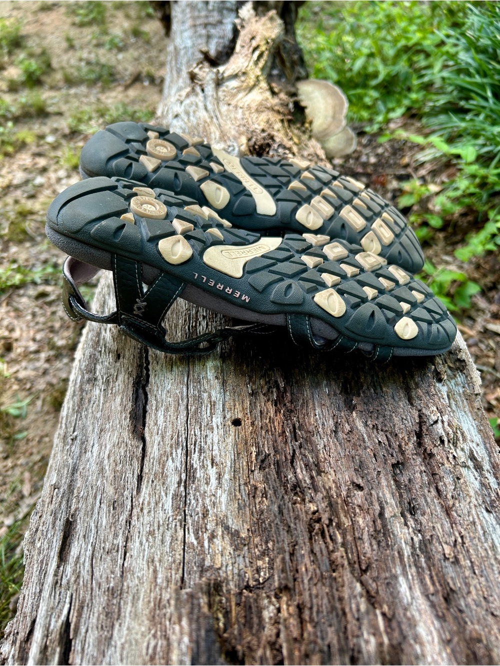 Merrell Women's Black Strappy Leather Sandals - Picture 12 of 15